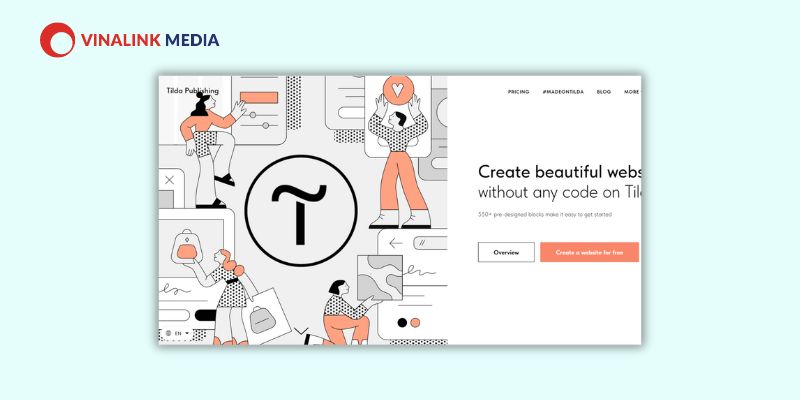 Nền tảng thiết kế website Tilda